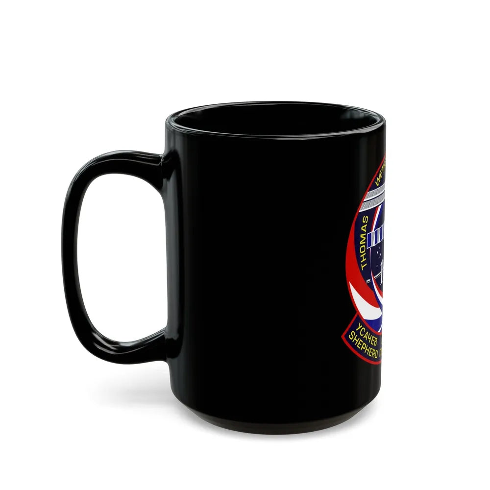 STS 102 (NASA) Black Coffee Mug-Go Mug Yourself