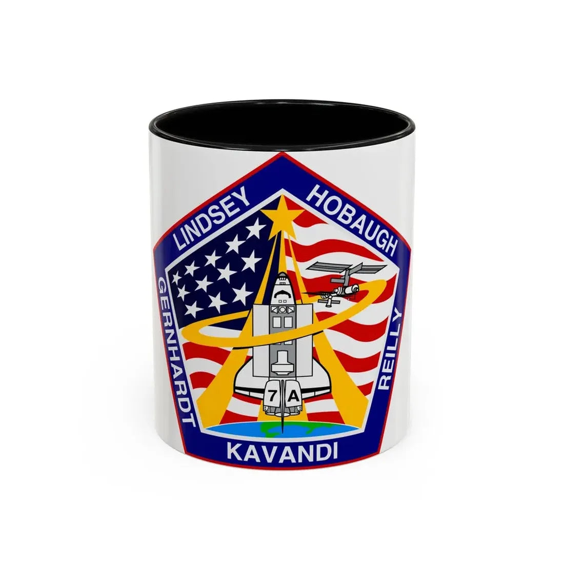 STS 104 (NASA) Accent Coffee Mug 11oz Black - Go Mug Yourself