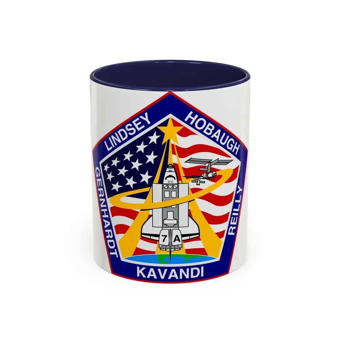 STS 104 (NASA) Accent Coffee Mug 11oz Navy - Go Mug Yourself