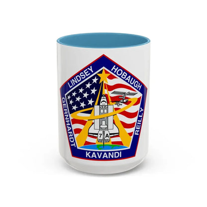 STS 104 (NASA) Accent Coffee Mug 15oz Light Blue - Go Mug Yourself