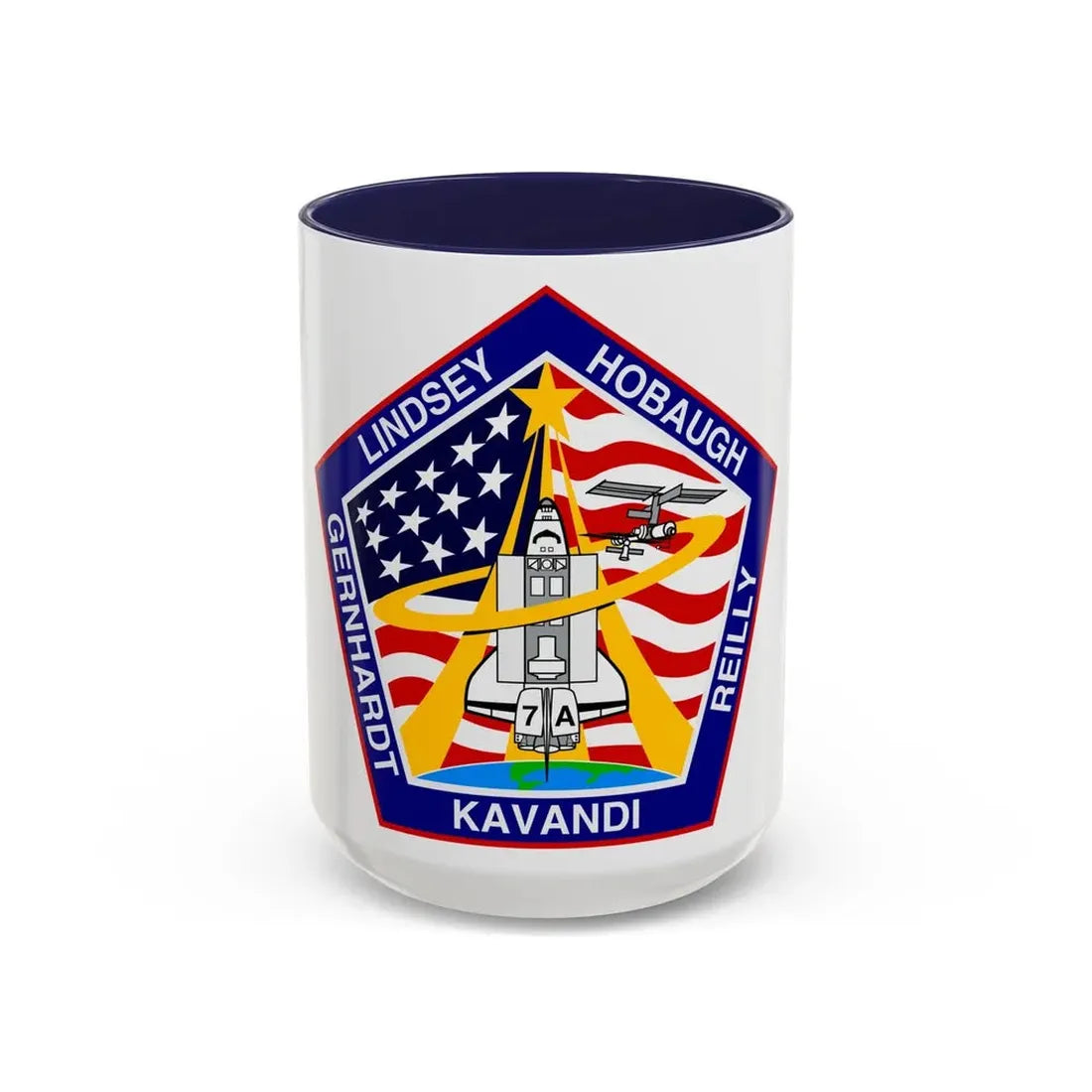 STS 104 (NASA) Accent Coffee Mug 15oz Navy - Go Mug Yourself