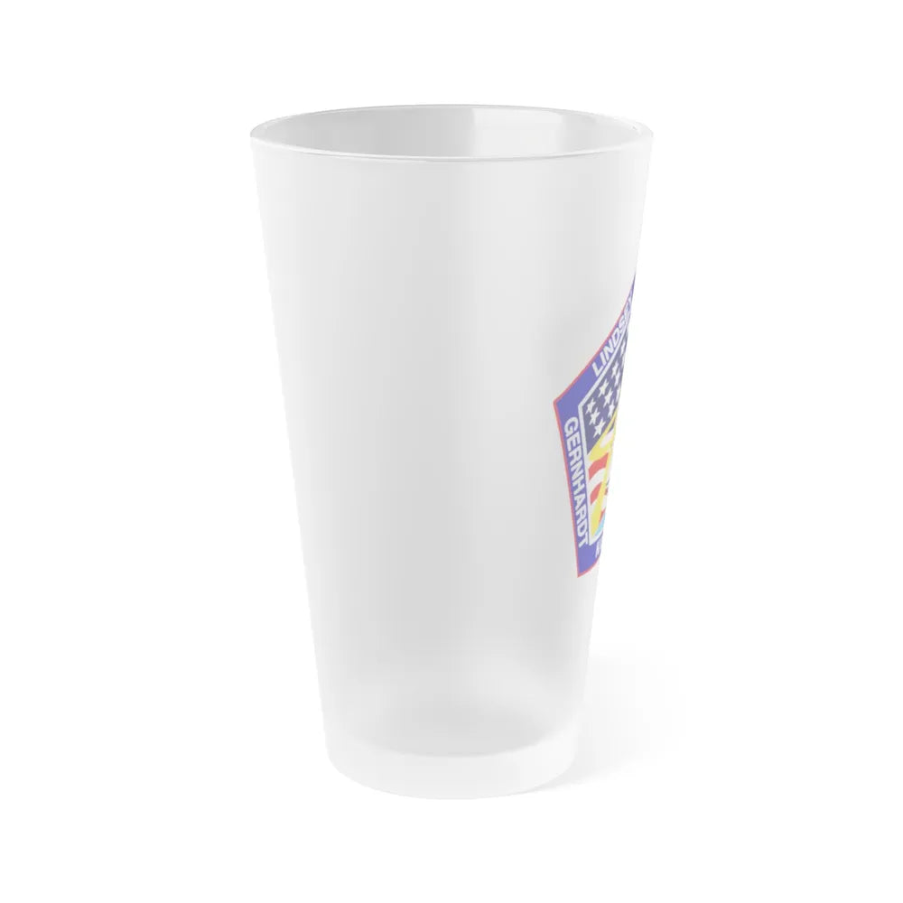 STS 104 (NASA) Frosted Pint Glass 16oz-Go Mug Yourself