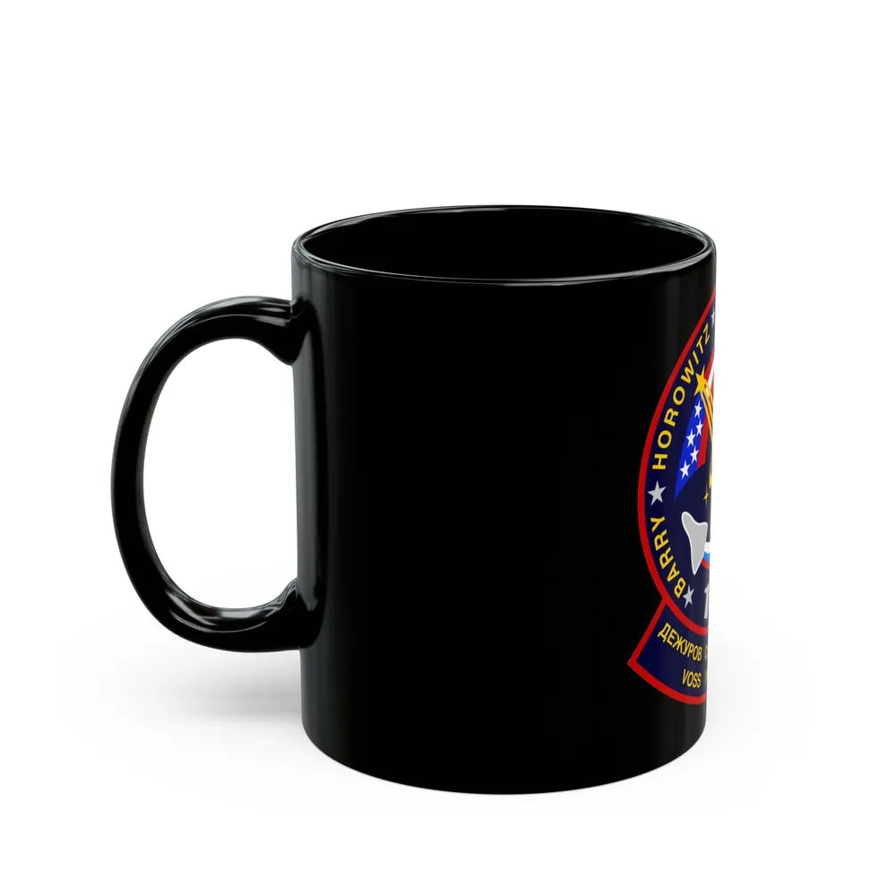 STS 105 (NASA) Black Coffee Mug-Go Mug Yourself