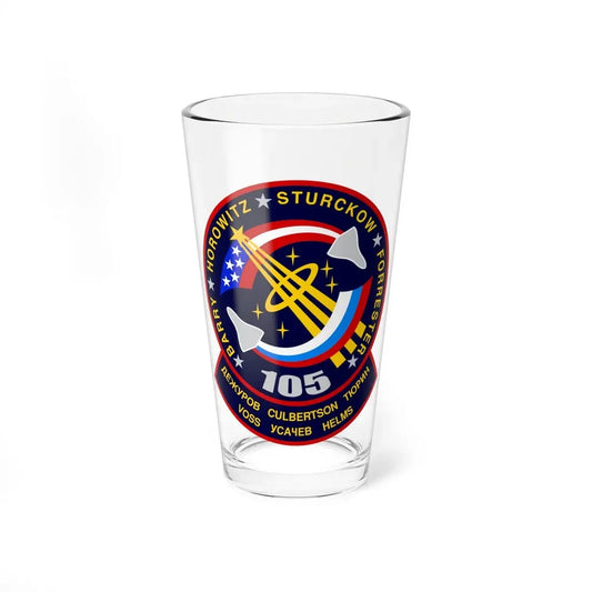 STS 105 (NASA) Pint Glass 16oz 16oz - Go Mug Yourself