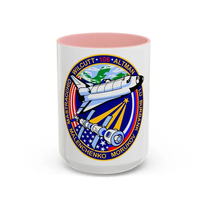 STS 106 (NASA) Accent Coffee Mug 15oz Pink - Go Mug Yourself