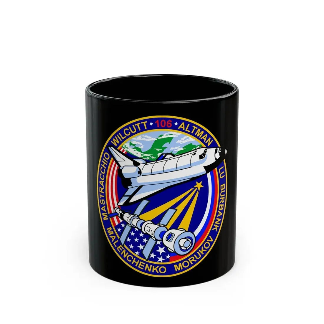 STS 106 (NASA) Black Coffee Mug 11oz - Go Mug Yourself