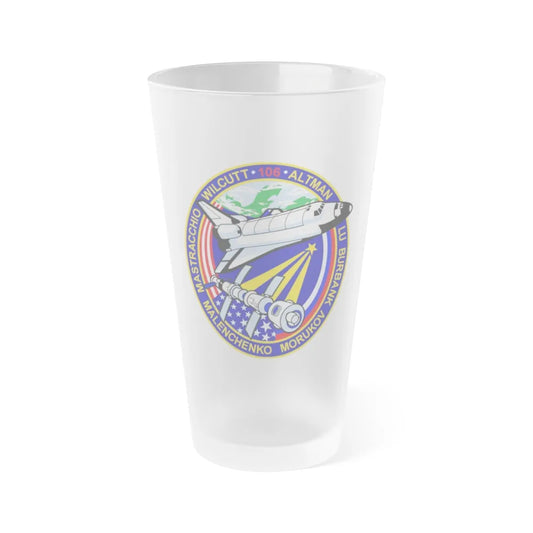 STS 106 (NASA) Frosted Pint Glass 16oz-Go Mug Yourself