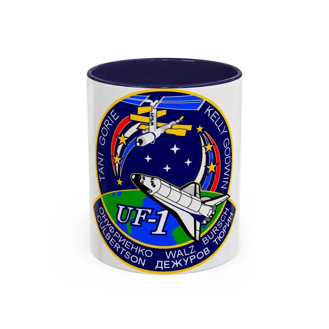 STS 108 (NASA) Accent Coffee Mug 11oz Navy - Go Mug Yourself