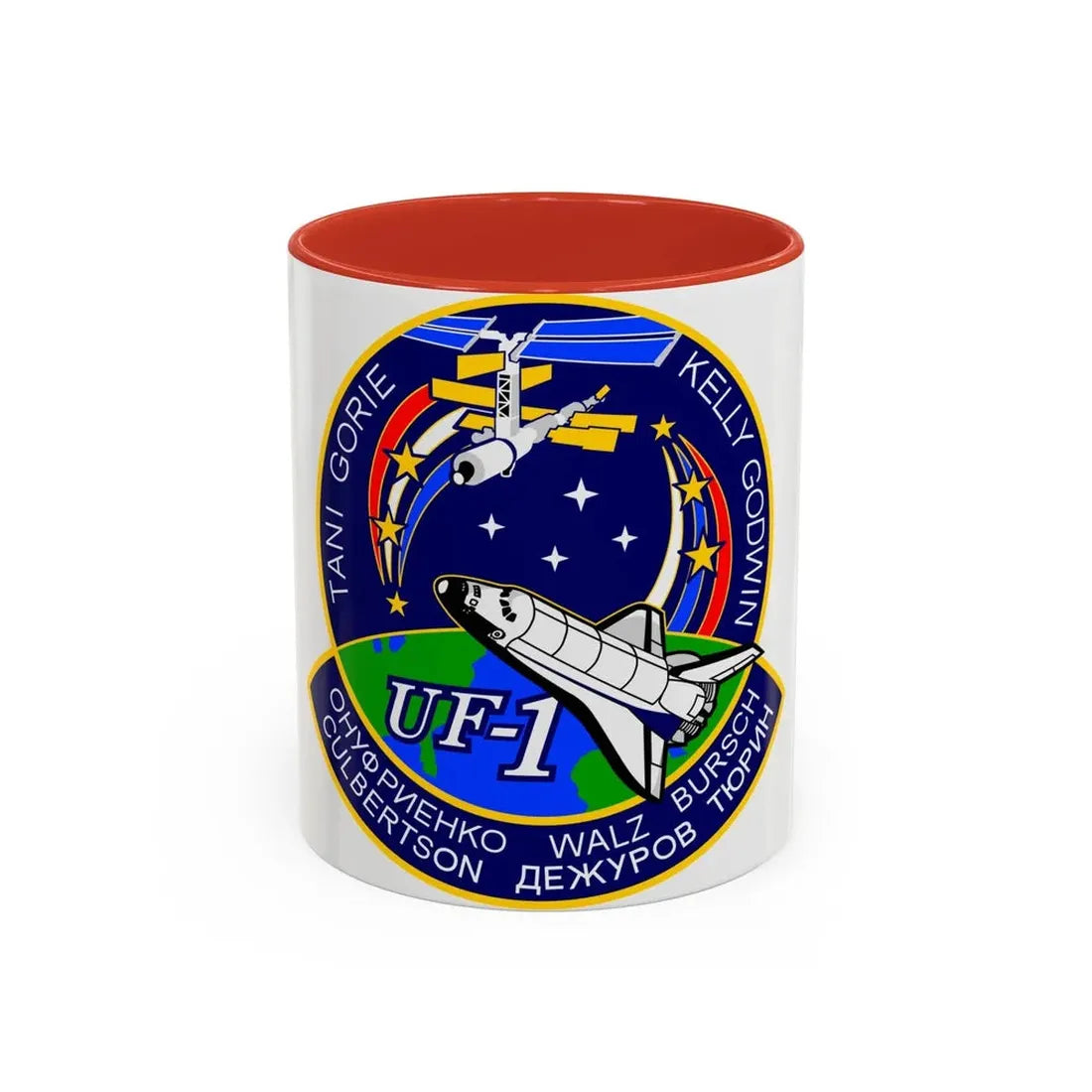 STS 108 (NASA) Accent Coffee Mug 11oz Red - Go Mug Yourself