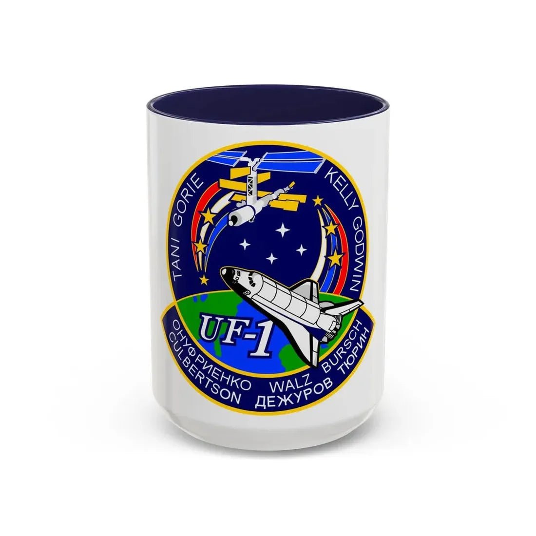 STS 108 (NASA) Accent Coffee Mug 15oz Navy - Go Mug Yourself