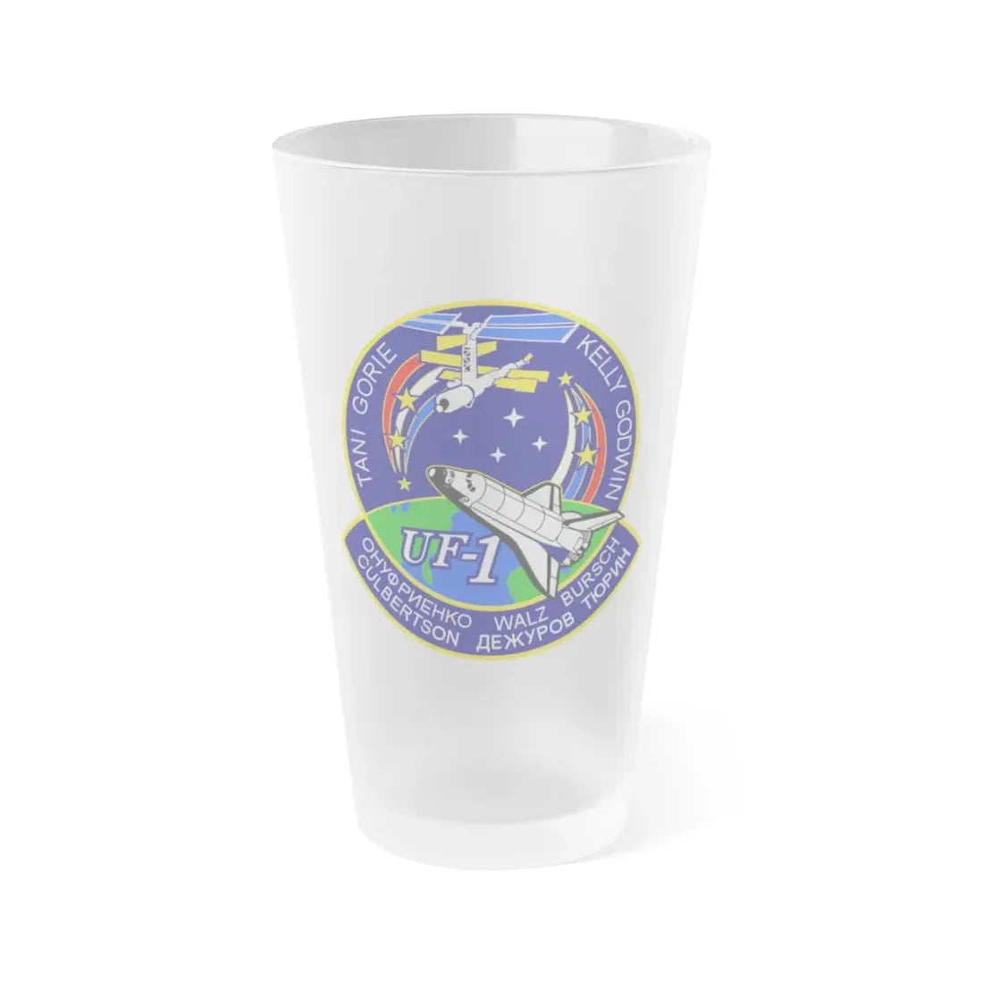 STS 108 (NASA) Frosted Pint Glass 16oz Default Title - Go Mug Yourself