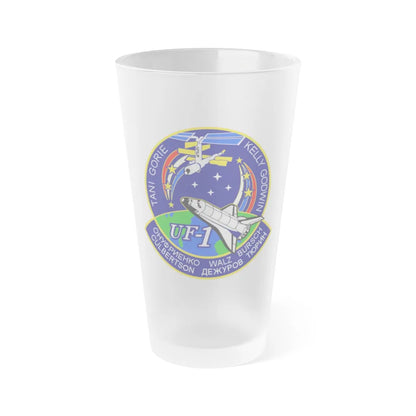 STS 108 (NASA) Frosted Pint Glass 16oz-Go Mug Yourself