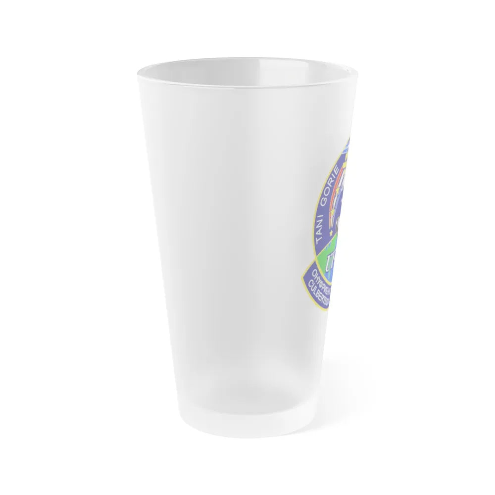 STS 108 (NASA) Frosted Pint Glass 16oz-Go Mug Yourself