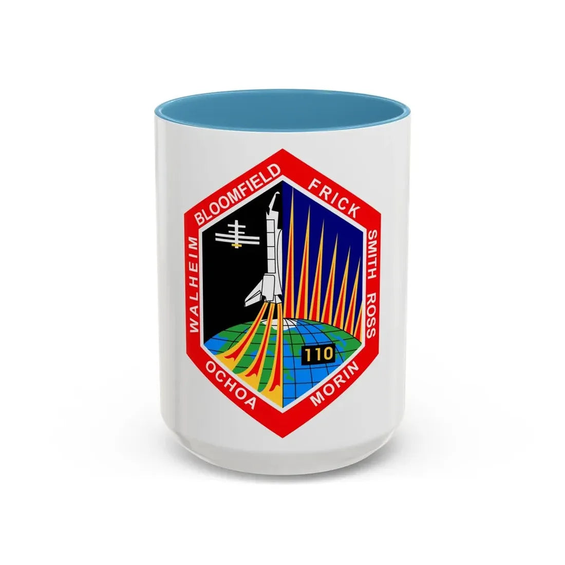 STS 110 (NASA) Accent Coffee Mug 15oz Light Blue - Go Mug Yourself