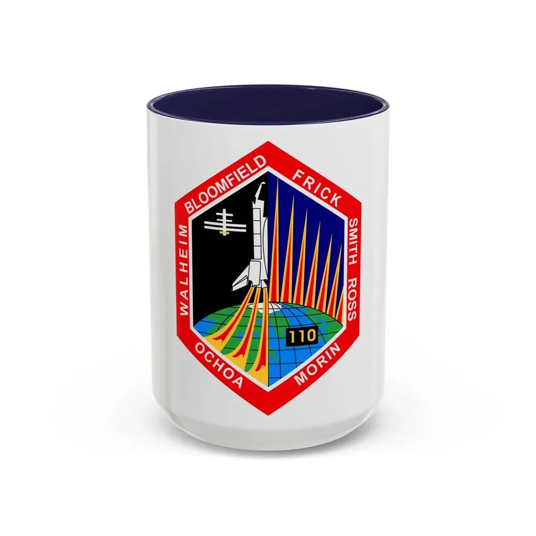 STS 110 (NASA) Accent Coffee Mug 15oz Navy - Go Mug Yourself