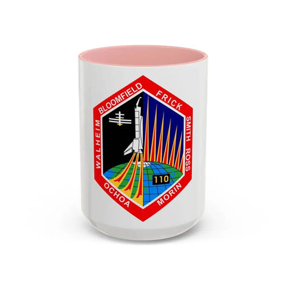 STS 110 (NASA) Accent Coffee Mug 15oz Pink - Go Mug Yourself