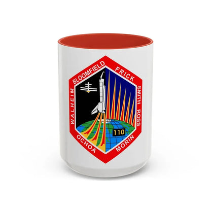 STS 110 (NASA) Accent Coffee Mug 15oz Red - Go Mug Yourself