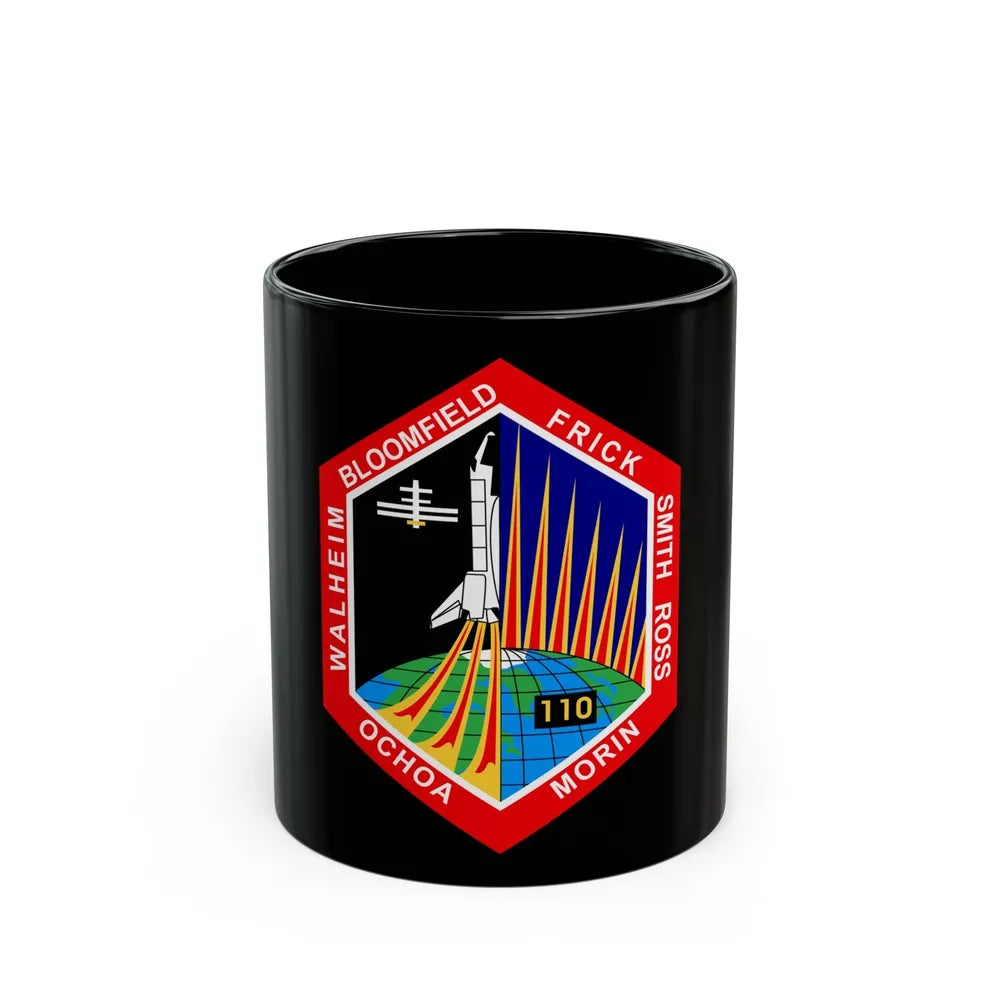 STS 110 (NASA) Black Coffee Mug-11oz-Go Mug Yourself