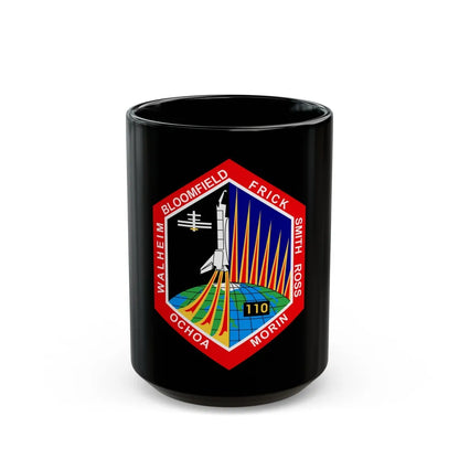 STS 110 (NASA) Black Coffee Mug-15oz-Go Mug Yourself