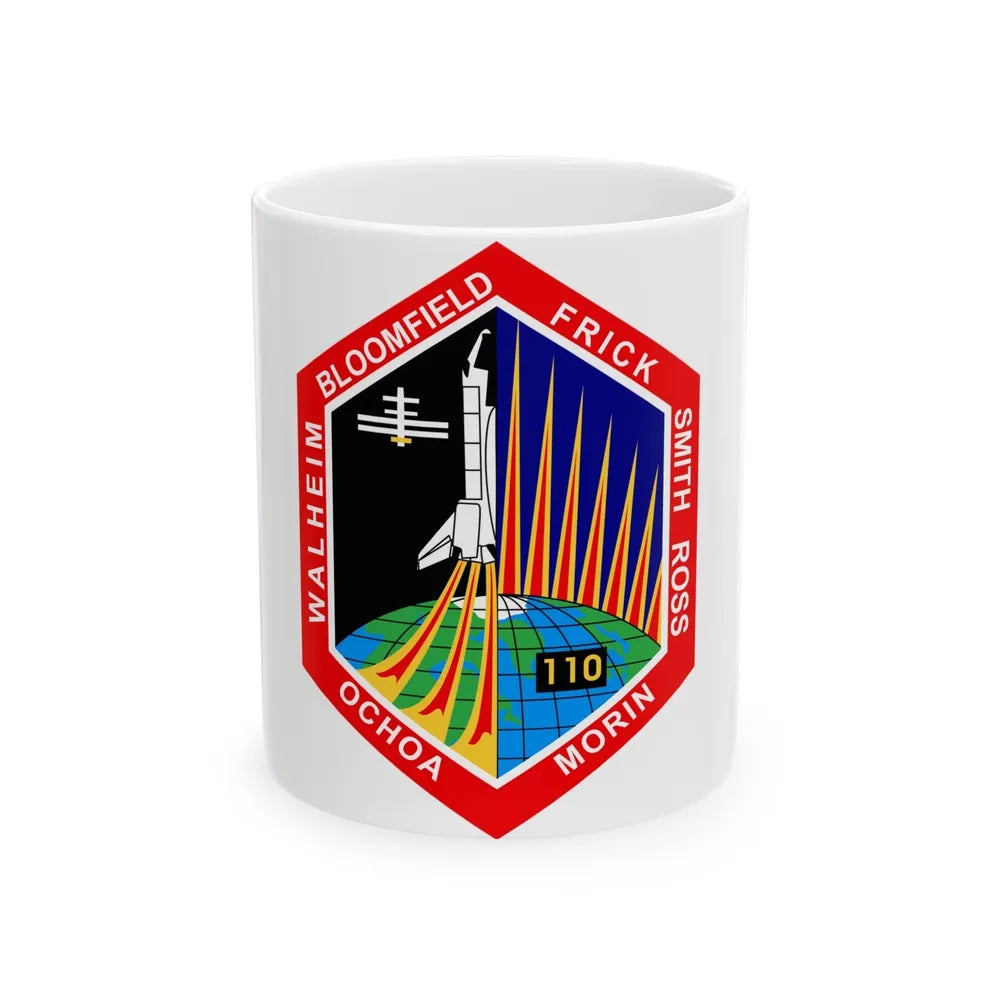 STS 110 (NASA) White Coffee Mug-11oz-Go Mug Yourself