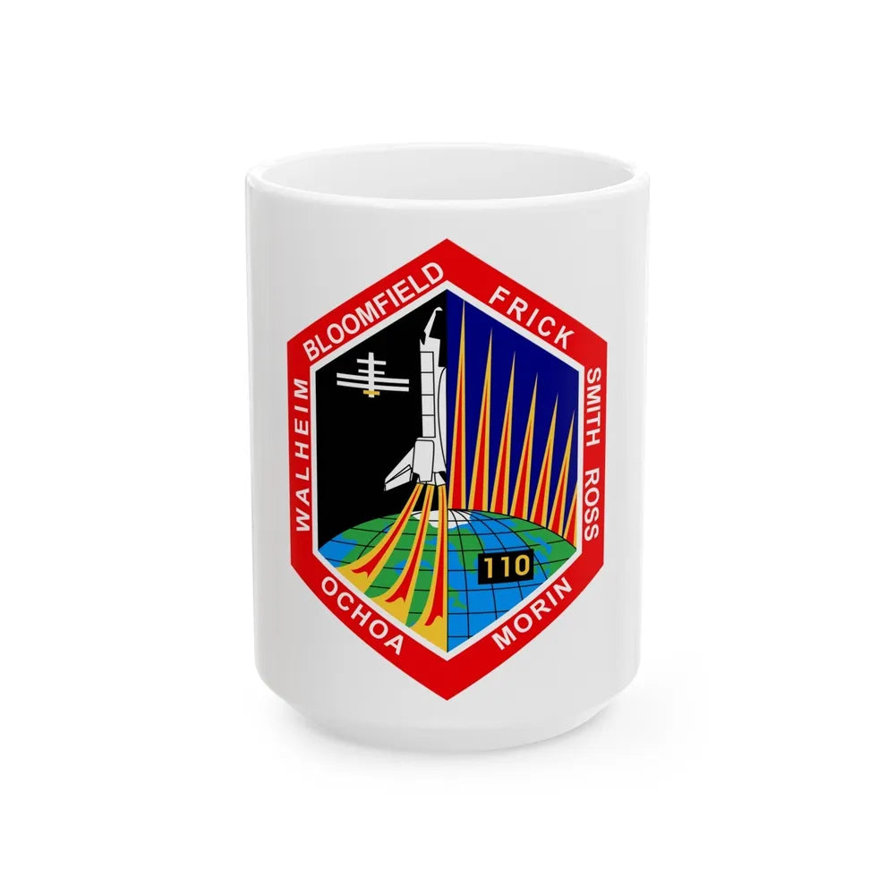 STS 110 (NASA) White Coffee Mug-15oz-Go Mug Yourself