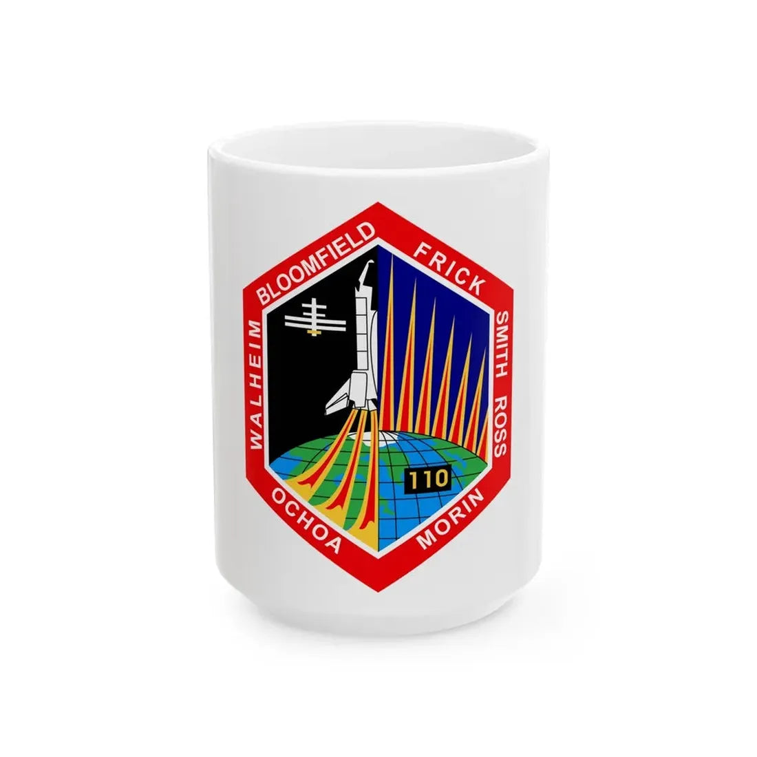 STS 110 (NASA) White Coffee Mug 15oz - Go Mug Yourself