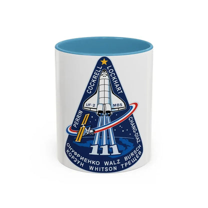 STS 111 (NASA) Accent Coffee Mug 11oz Light Blue - Go Mug Yourself
