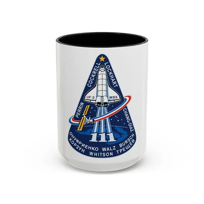 STS 111 (NASA) Accent Coffee Mug 15oz Black - Go Mug Yourself