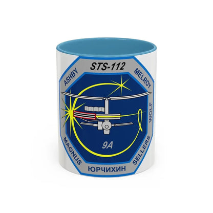 STS 112 (NASA) Accent Coffee Mug 11oz Light Blue - Go Mug Yourself