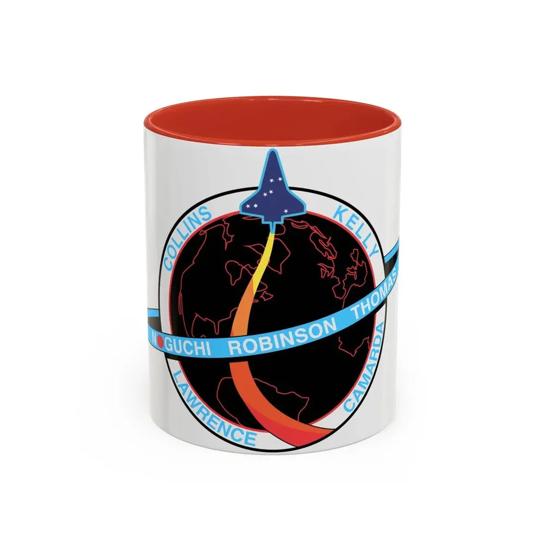 STS 114 (NASA) Accent Coffee Mug 11oz Red - Go Mug Yourself