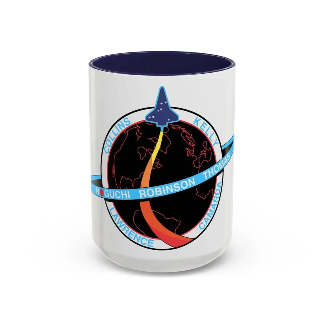 STS 114 (NASA) Accent Coffee Mug 15oz Navy - Go Mug Yourself