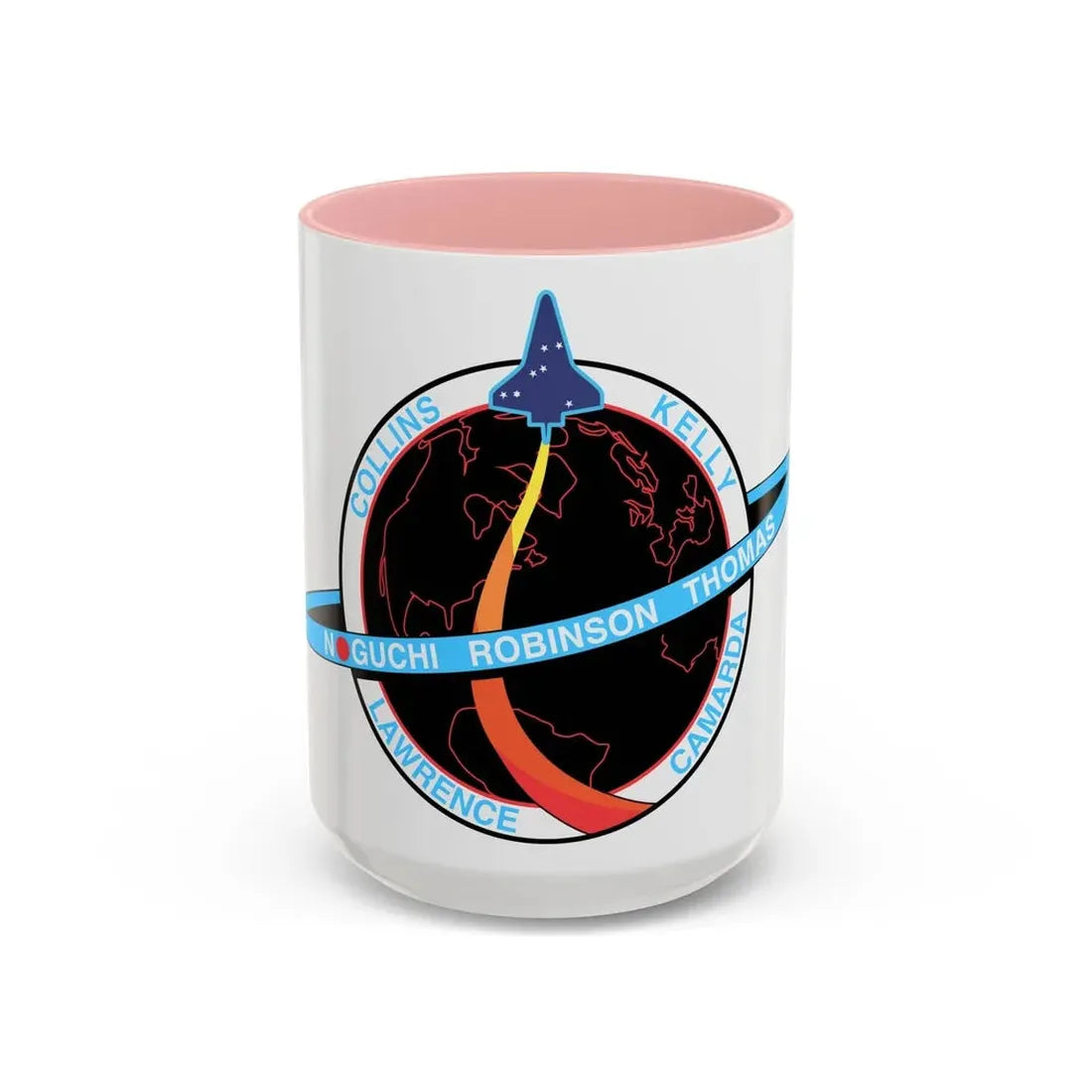 STS 114 (NASA) Accent Coffee Mug 15oz Pink - Go Mug Yourself