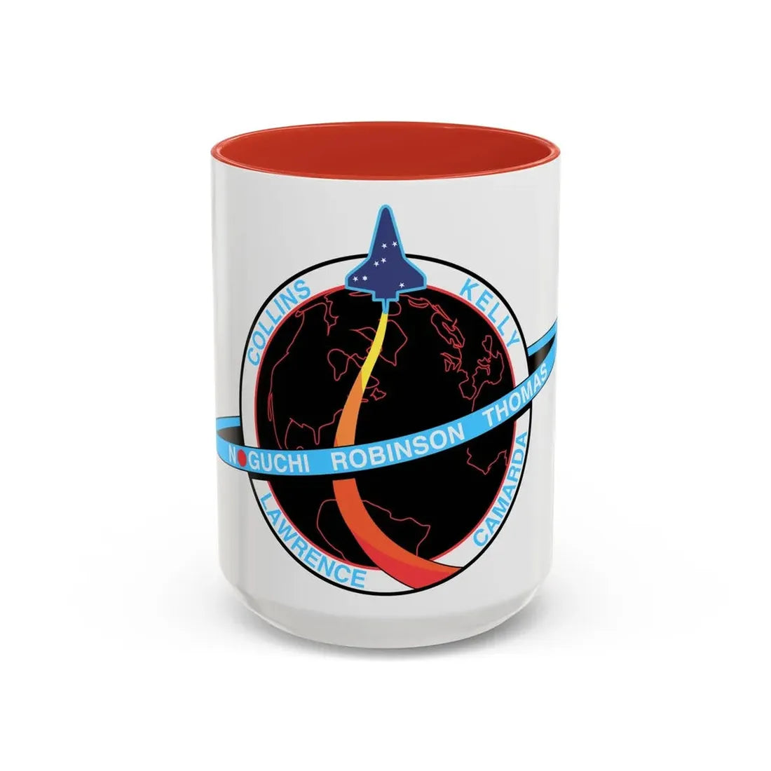 STS 114 (NASA) Accent Coffee Mug 15oz Red - Go Mug Yourself