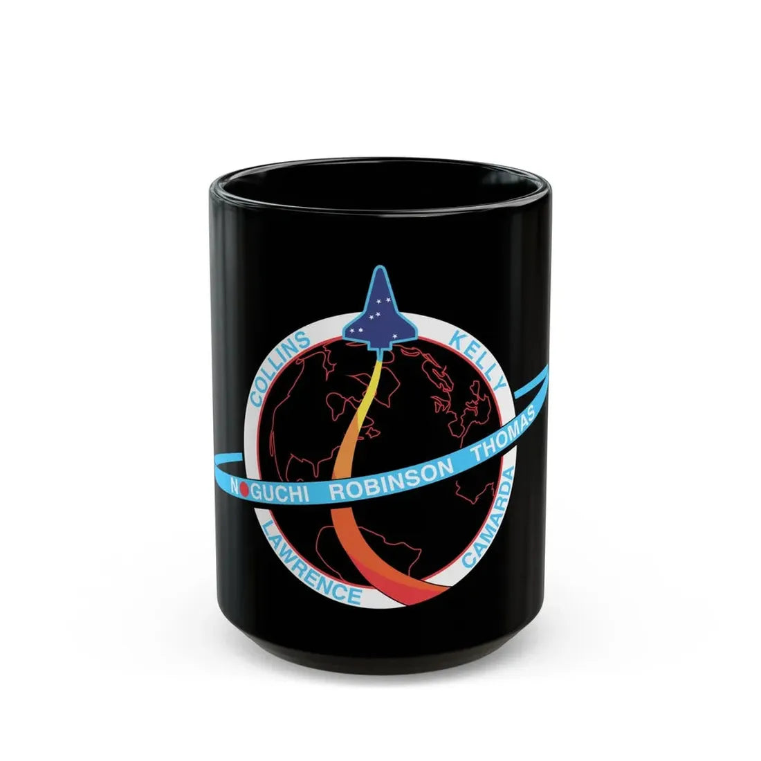 STS 114 (NASA) Black Coffee Mug 15oz - Go Mug Yourself