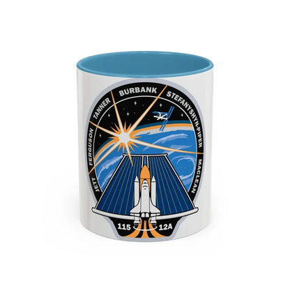 STS 115 (NASA) Accent Coffee Mug 11oz Light Blue - Go Mug Yourself