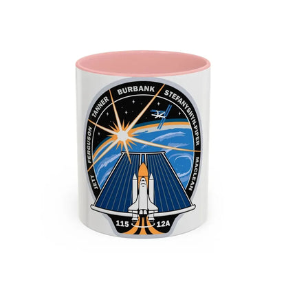 STS 115 (NASA) Accent Coffee Mug 11oz Pink - Go Mug Yourself