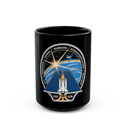 STS 115 (NASA) Black Coffee Mug-15oz-Go Mug Yourself