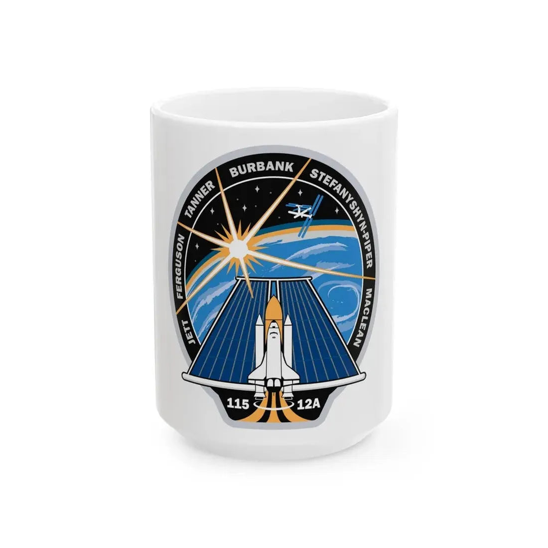 STS 115 (NASA) White Coffee Mug 15oz - Go Mug Yourself