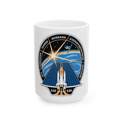 STS 115 (NASA) White Coffee Mug 15oz - Go Mug Yourself