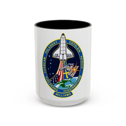 STS 116 (NASA) Accent Coffee Mug 15oz Black - Go Mug Yourself