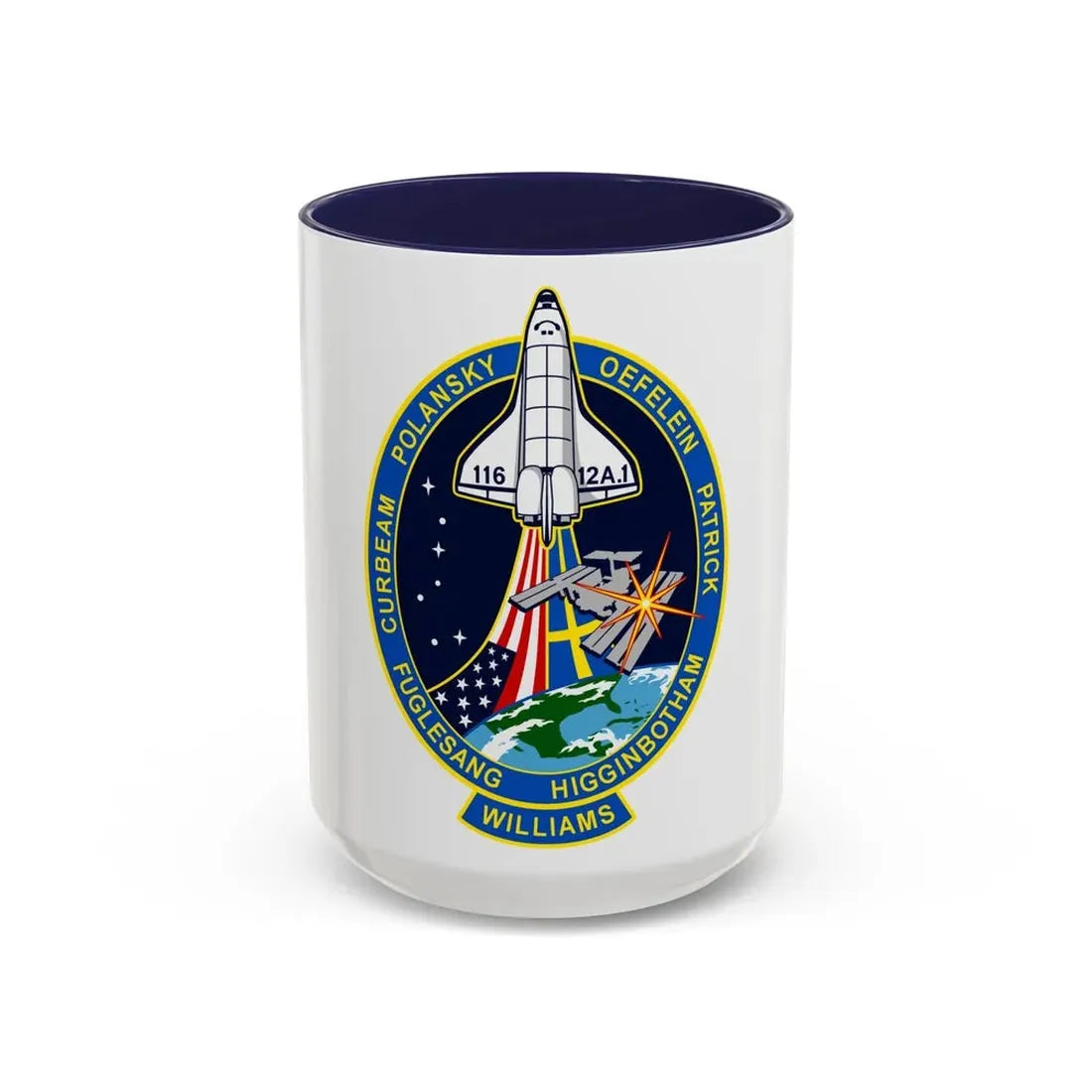 STS 116 (NASA) Accent Coffee Mug 15oz Navy - Go Mug Yourself