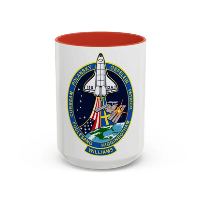 STS 116 (NASA) Accent Coffee Mug 15oz Red - Go Mug Yourself