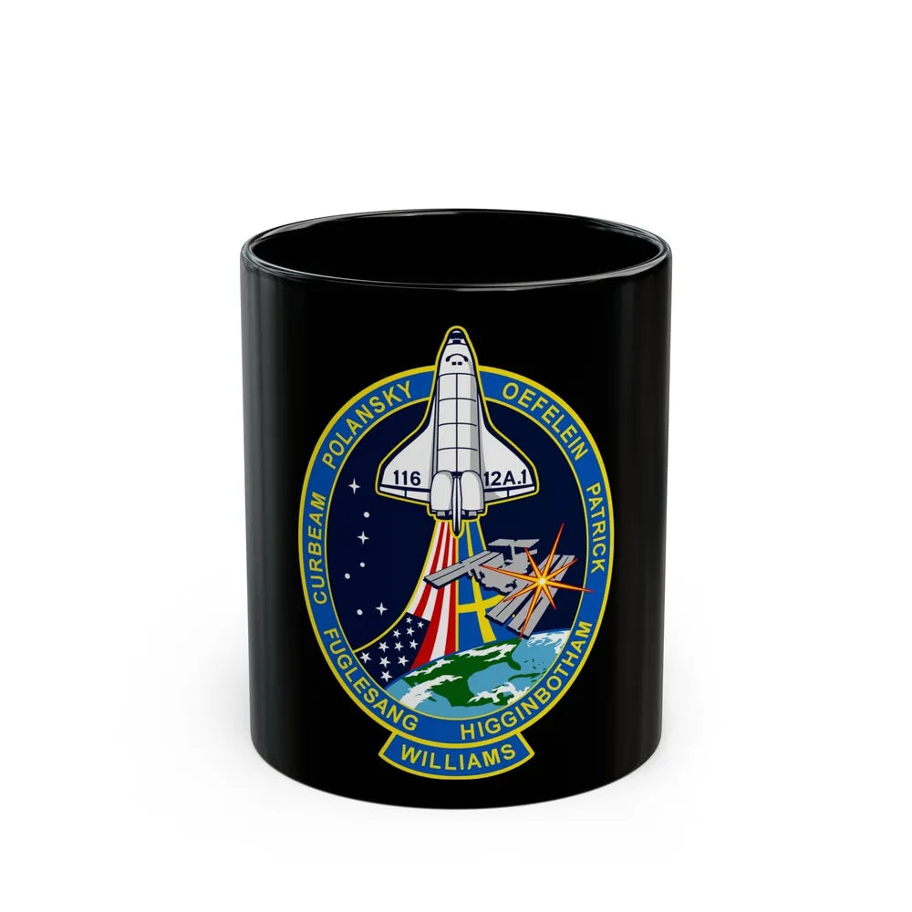 STS 116 (NASA) Black Coffee Mug-11oz-Go Mug Yourself