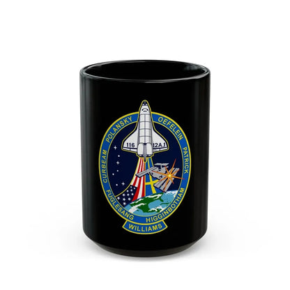 STS 116 (NASA) Black Coffee Mug 15oz - Go Mug Yourself