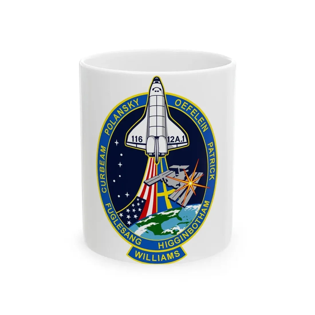 STS 116 (NASA) White Coffee Mug 11oz - Go Mug Yourself