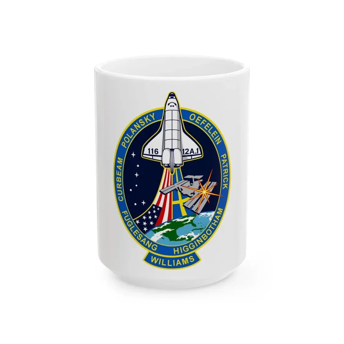 STS 116 (NASA) White Coffee Mug 15oz - Go Mug Yourself