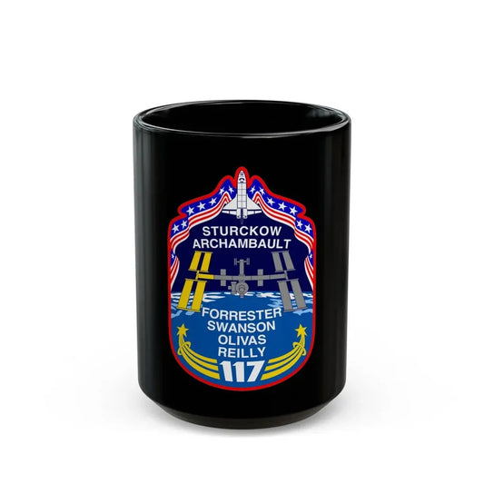 STS 117 (NASA) Black Coffee Mug 15oz - Go Mug Yourself