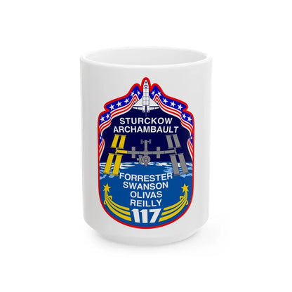 STS 117 (NASA) White Coffee Mug-15oz-Go Mug Yourself