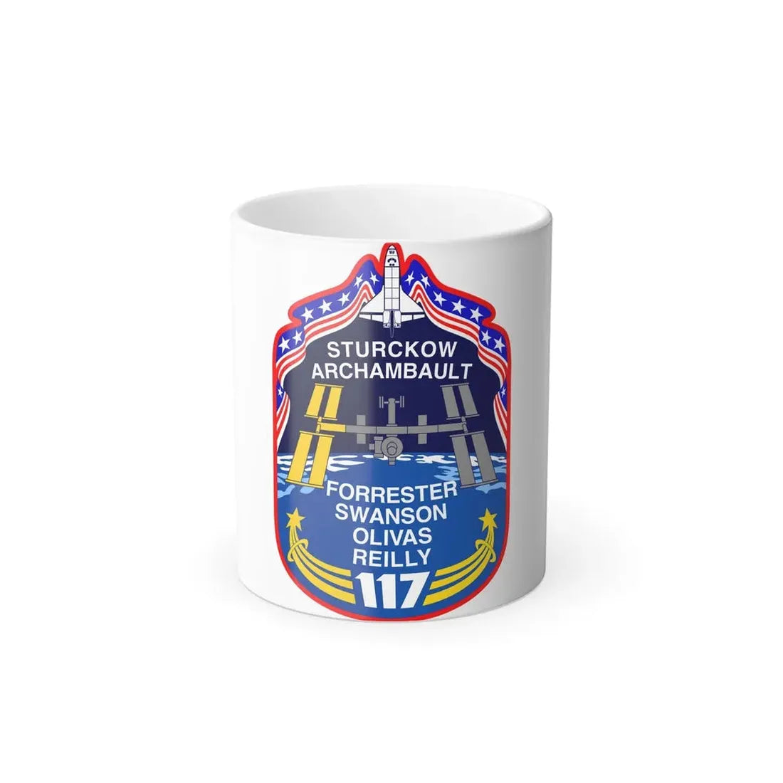 STS 117 Patch NASA - Color Changing Mug 11oz Default Title - Go Mug Yourself