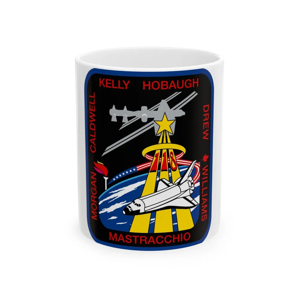 STS 118 (NASA) White Coffee Mug-11oz-Go Mug Yourself